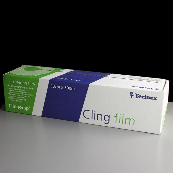 Catering PVC Cling Film In A Rigid Wedge Cutter Box