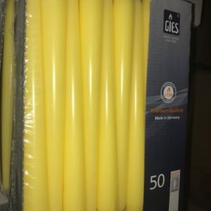 50 yellow candles